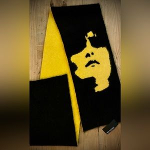 Men’s NEIL BARRETT SIOUXSIE SIOUX Graphic Angora Oversized Reversible Scarf